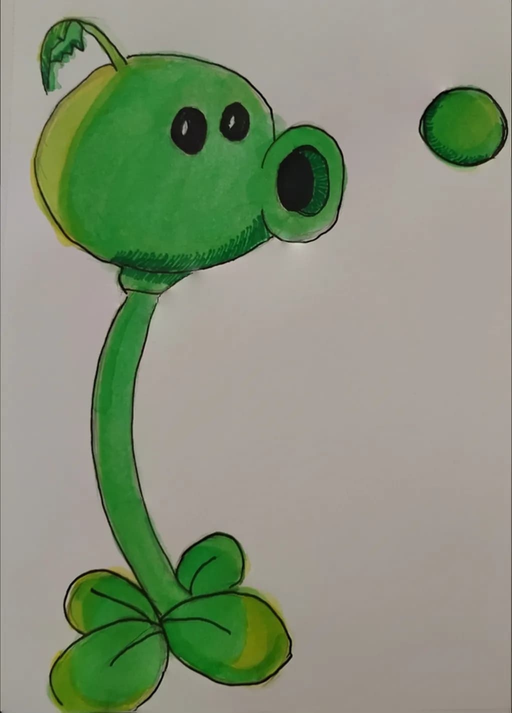 Peashooter and Pea