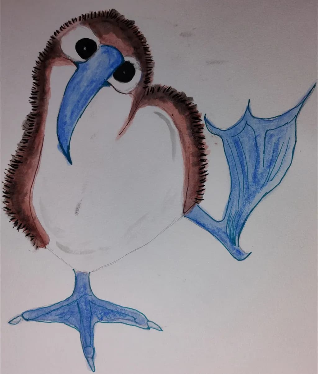 Blue-Billed Bird