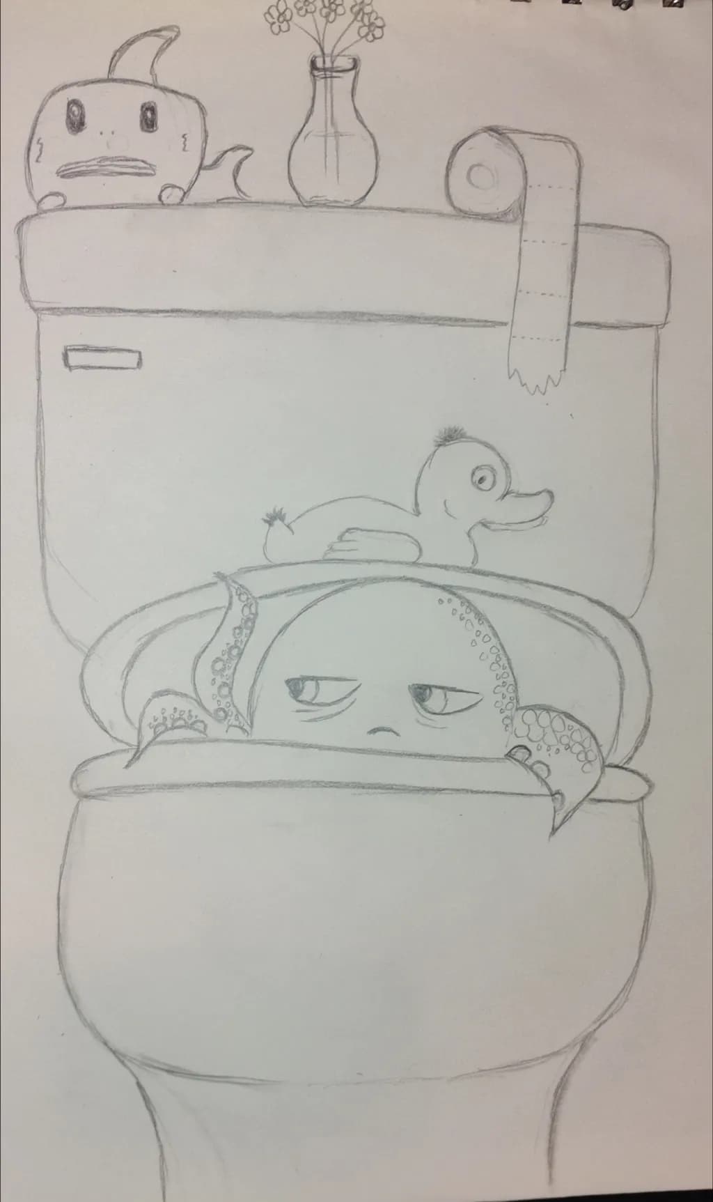 Octopus in the Toilet