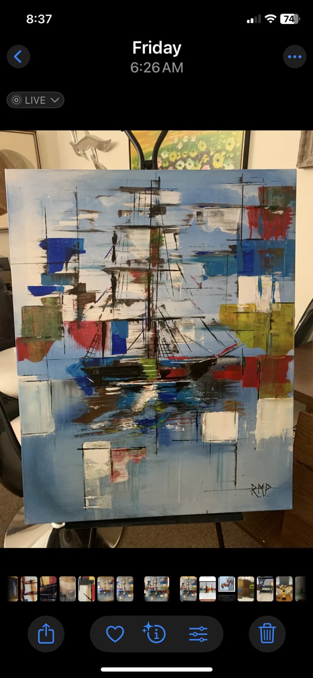 Abstract Harbor Sails