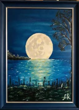 Moonrise Over Water