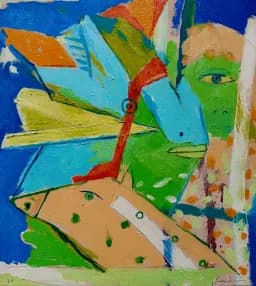 Friends  20 x 18 x 1" oil/canvas 