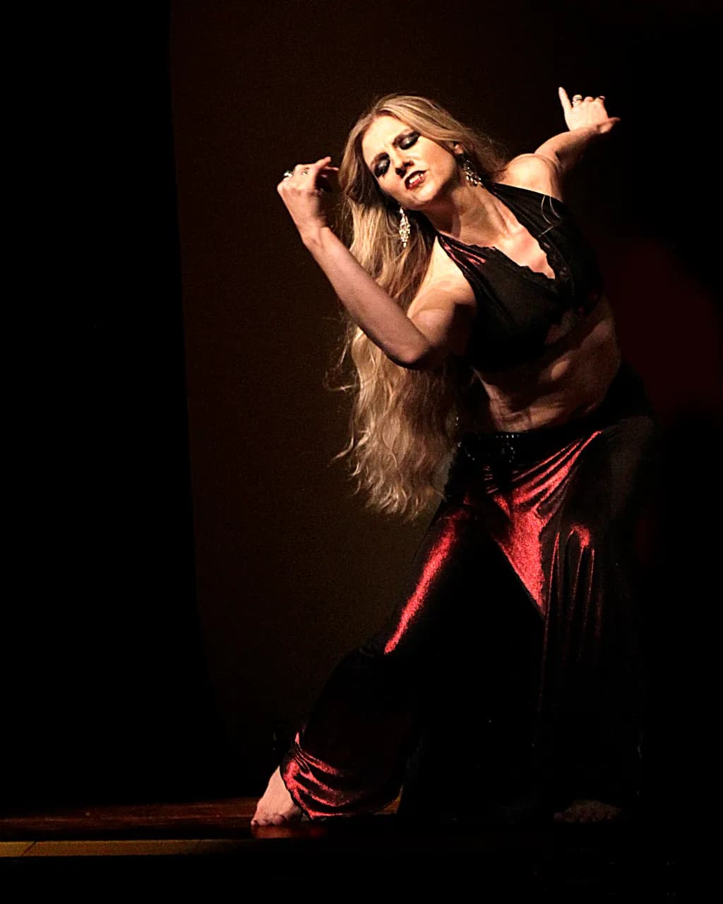 Crimson Stage Dancer