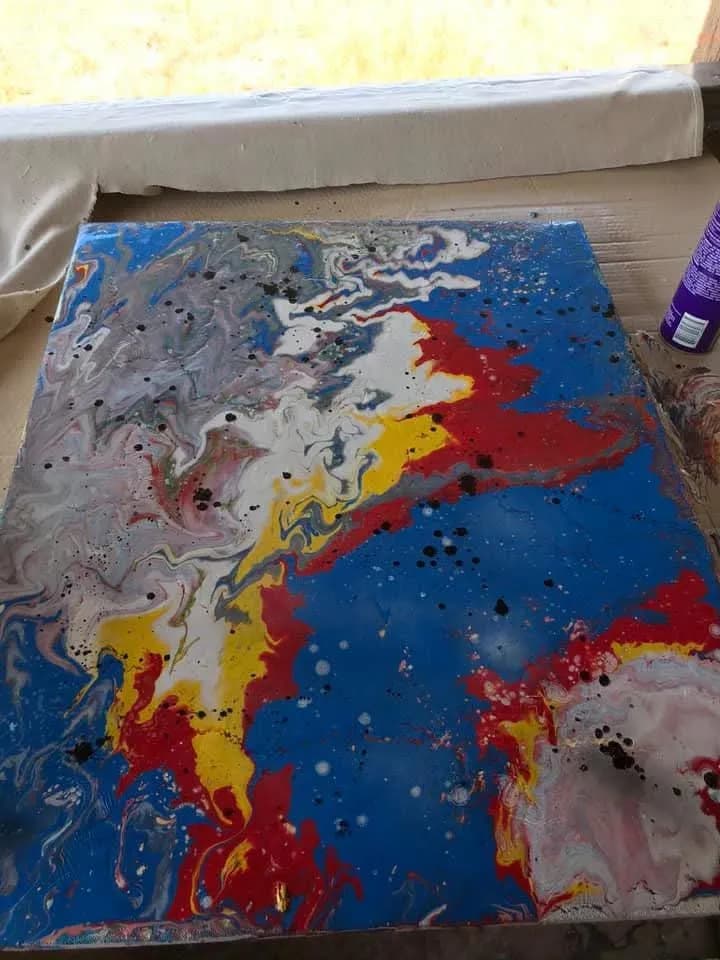 Marbled Color Current
