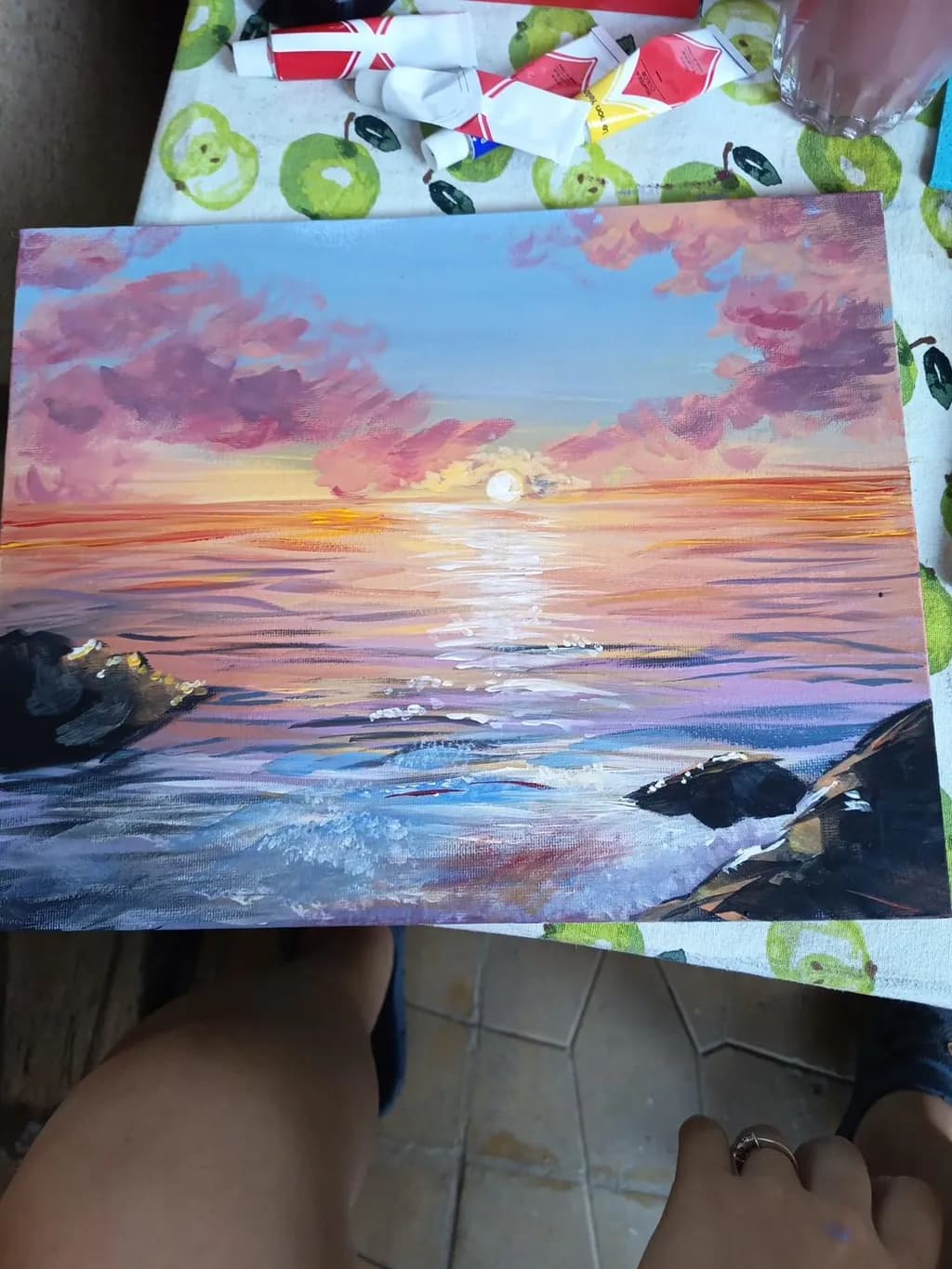 Sunset Over Sea
