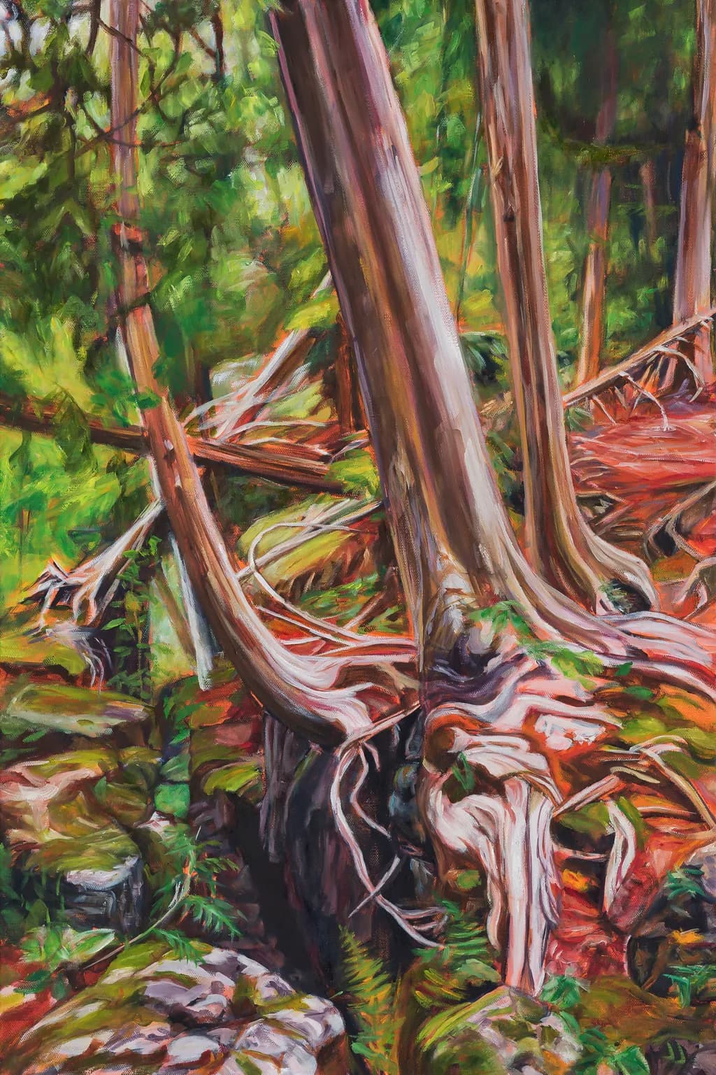 Whispers of the Forest: A Dance of Roots and Light