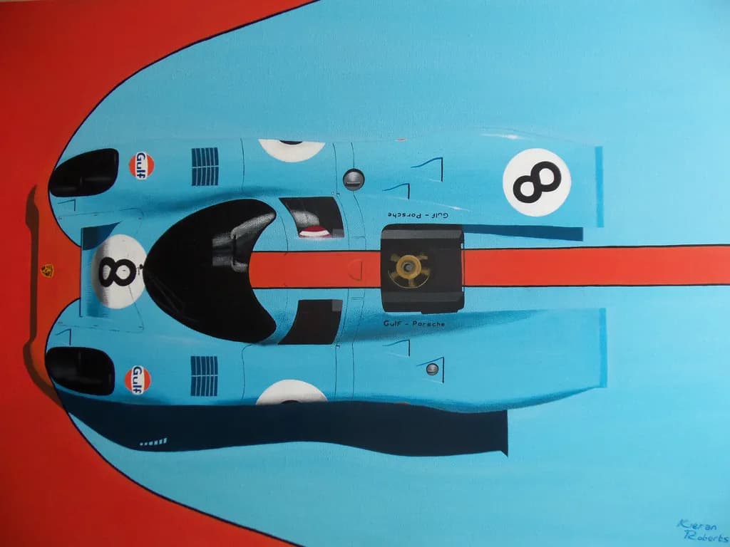 Gulf Blue: A Tribute to Racing Heritage and Speed