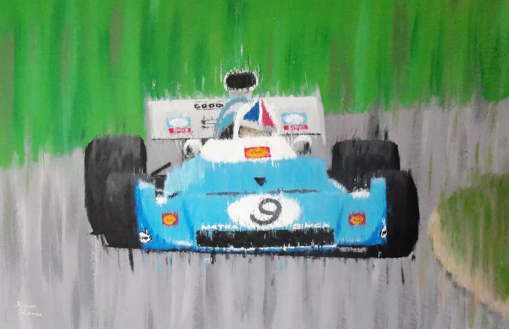 Racing Through Time: The Blue Matra in Motion