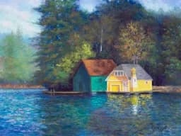 Yellow Boathouse Beacon