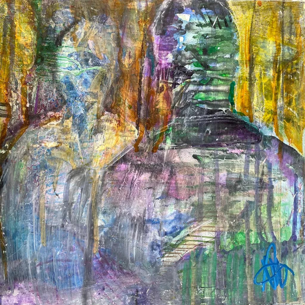 Whispers of Color: An Abstract Journey Through Emotion and Texture