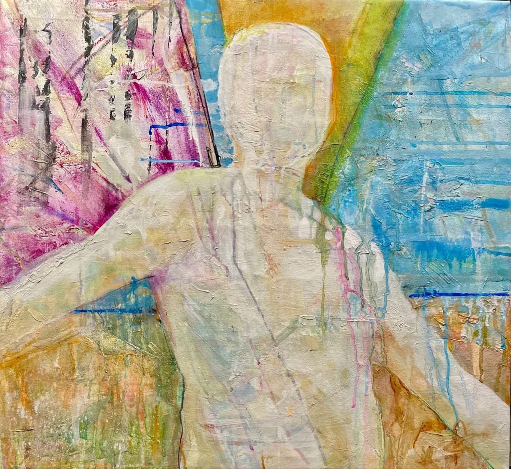 Ethereal Embrace: A Colorful Journey Through Abstract Expressionism