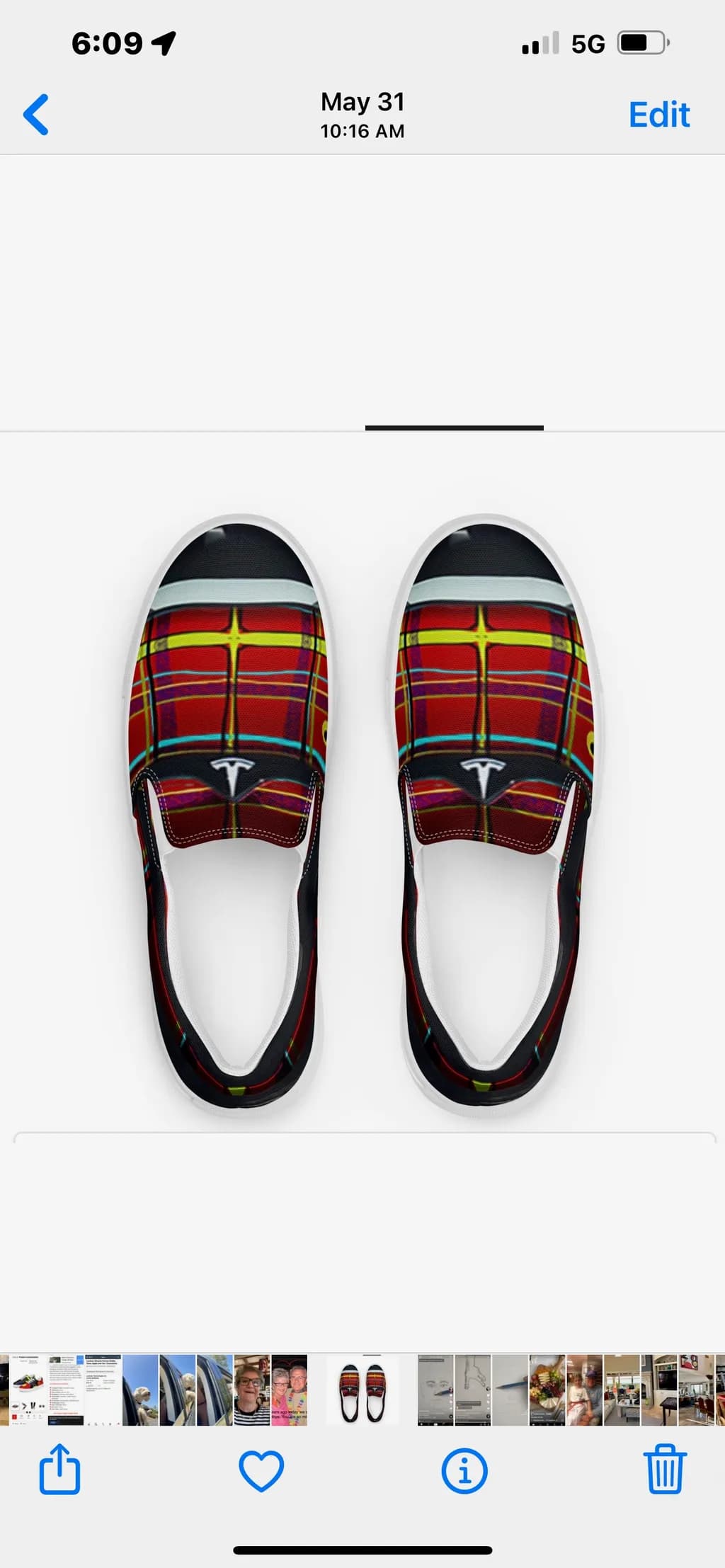 Plaid Pulse Slip-Ons