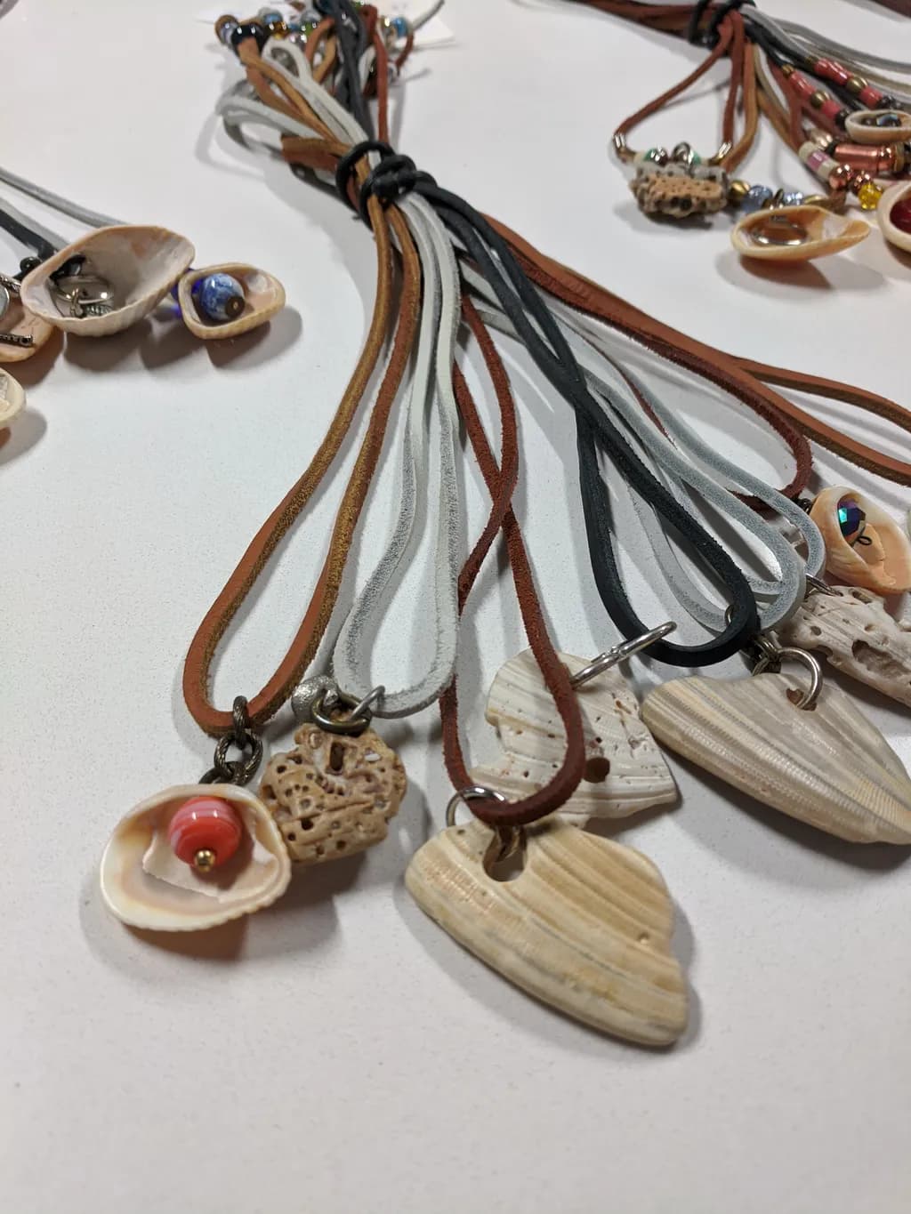Coastal Charms Shell Earth Necklaces