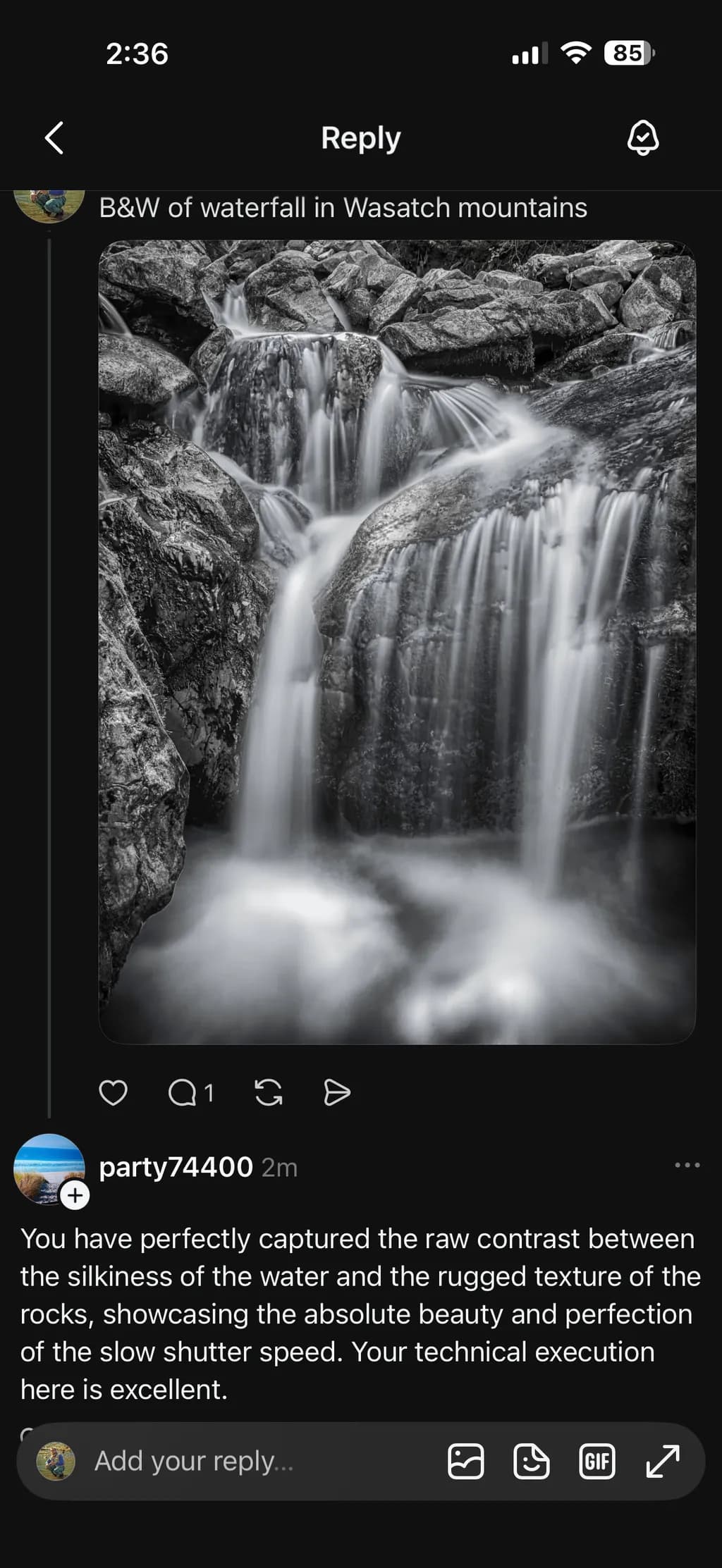 Wasatch Waterfall Flow