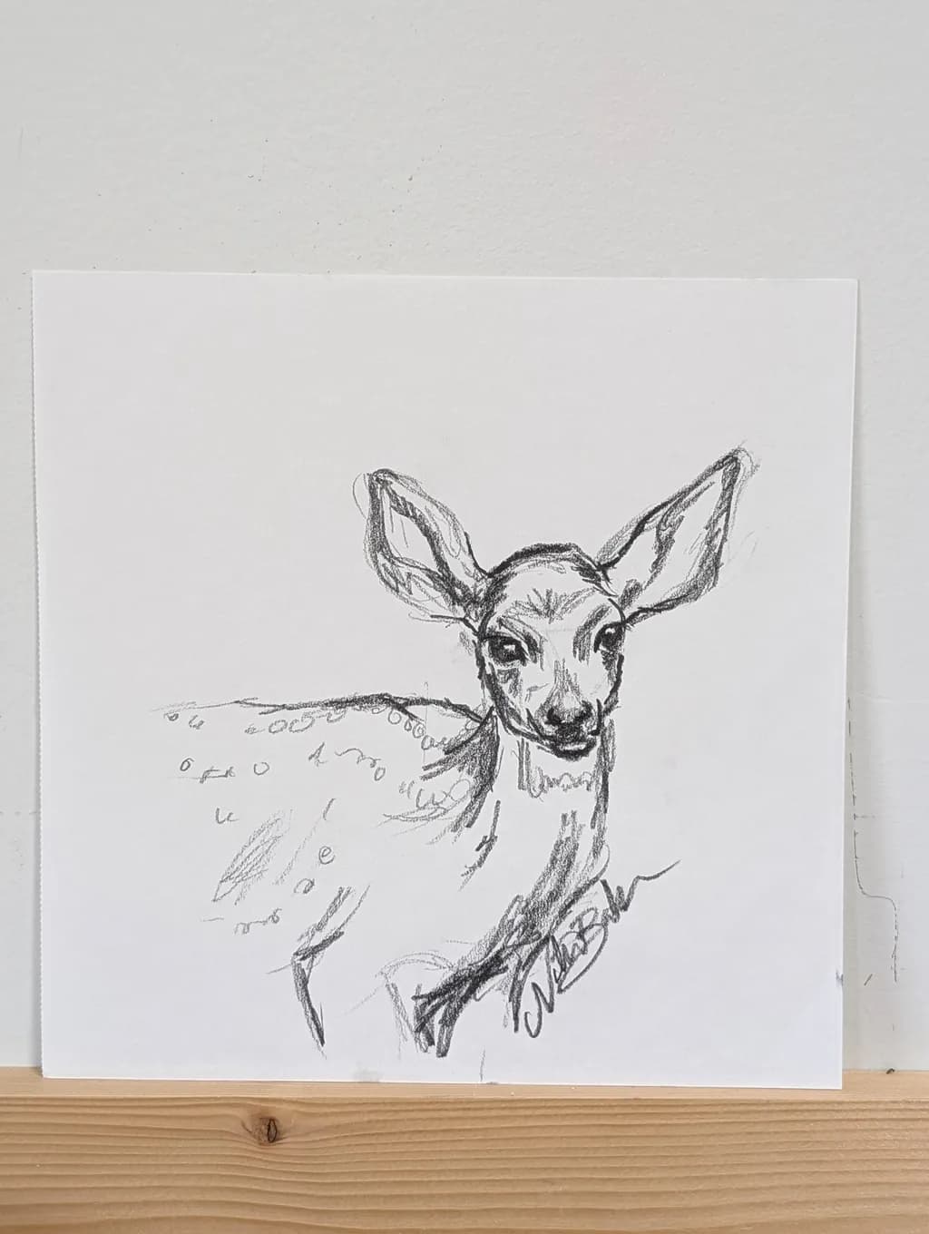 Whimsical Whispers: A Playful Portrait of a Curious Fawn