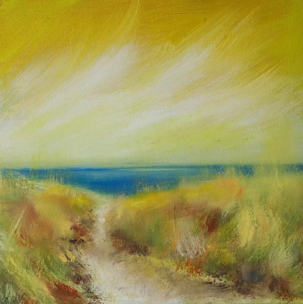 Golden Pathway to Serenity: A Tranquil Coastal Escape