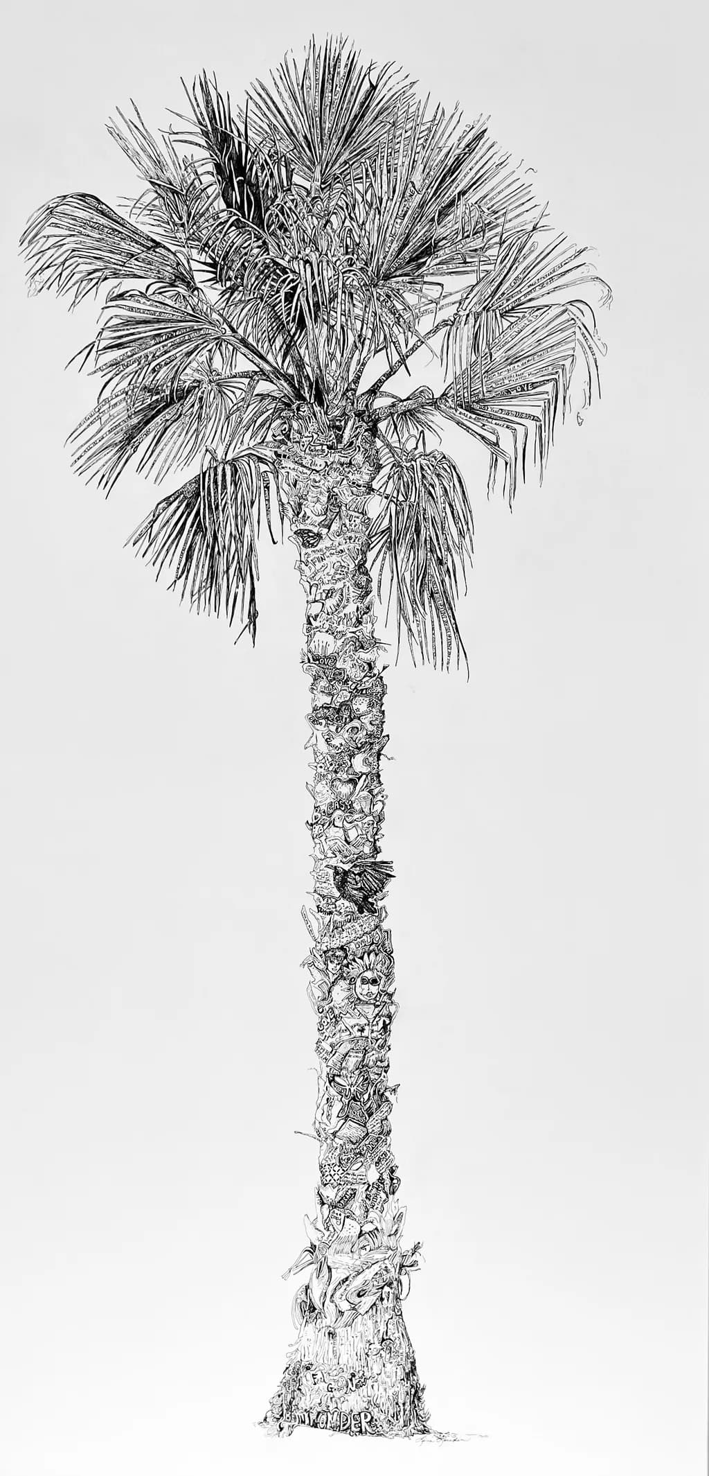 Whispers of Nature: The Intricate Story of a Palm Tree