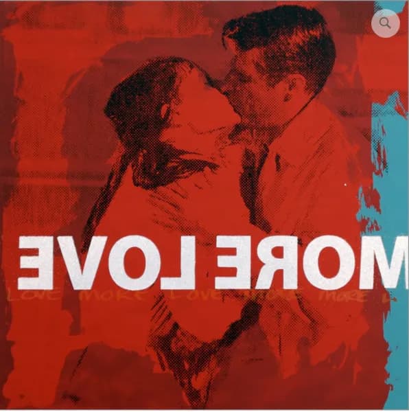 Eternal Embrace: A Bold Expression of Love in Vivid Red and White