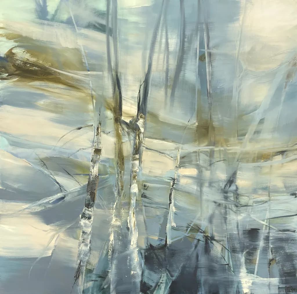 Whispers of Winter: A Serene Dance of Light and Shadow in Nature's Embrace