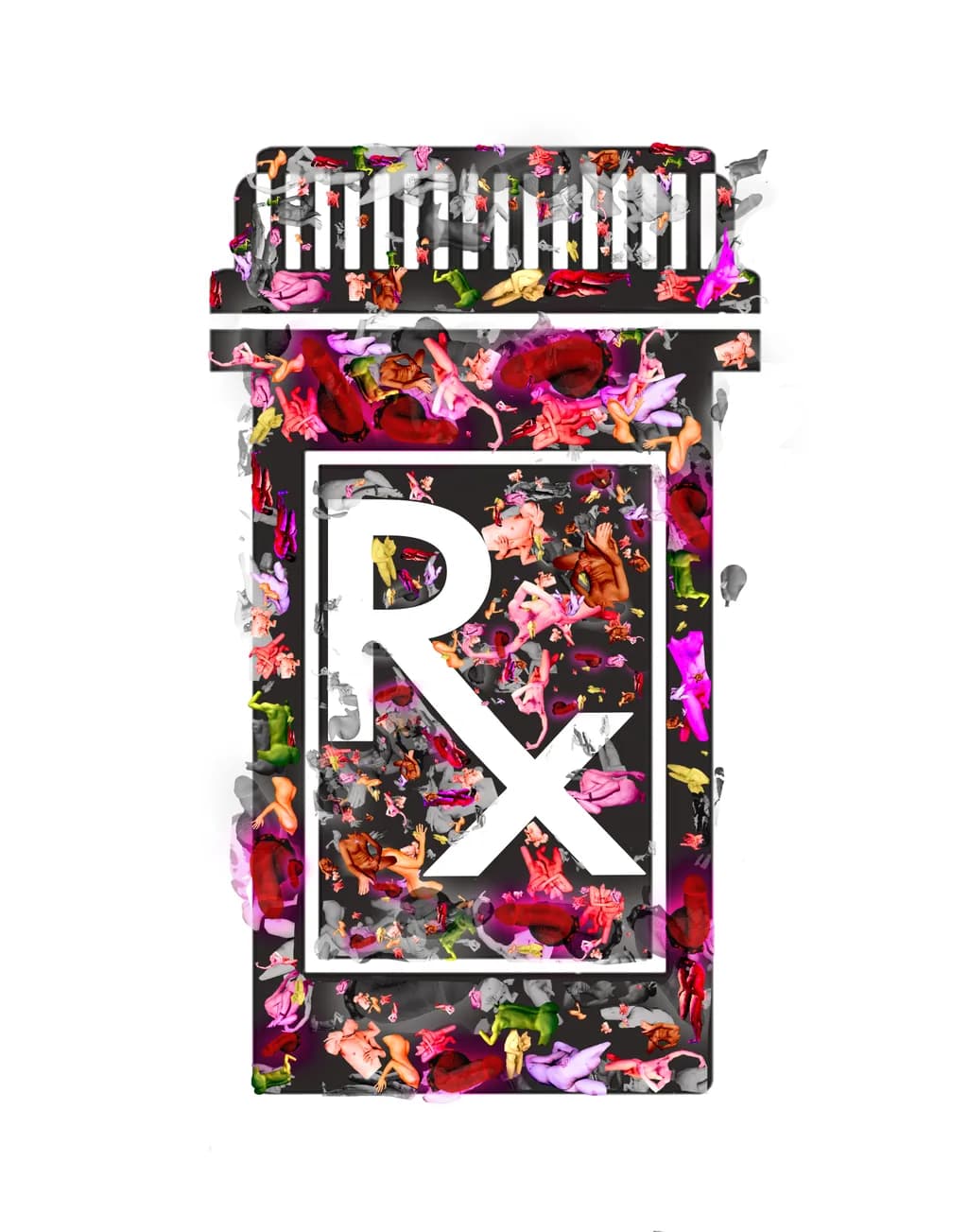 Vibrant Prescription: A Floral Symphony in Abstract Art