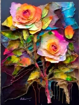 Roses at Night