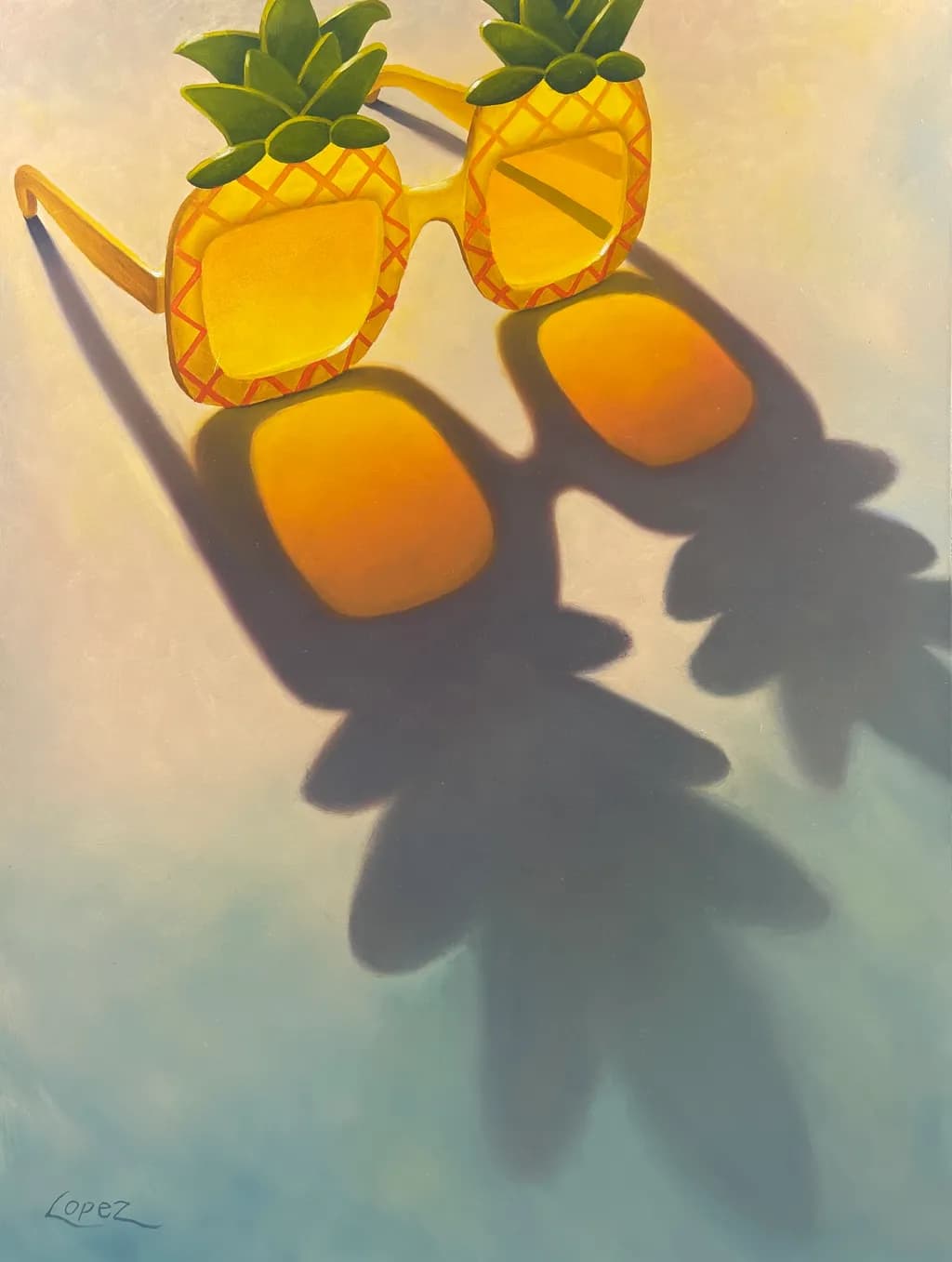 Pineapple Sunglasses Shadows