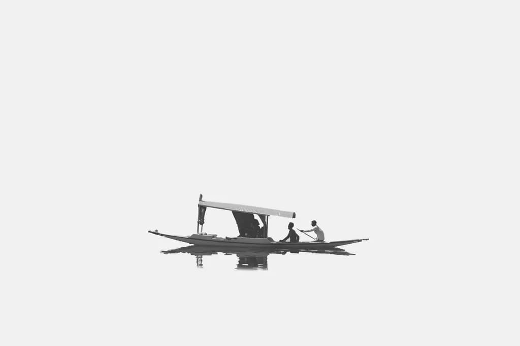 Whispers of the Water: A Serene Journey in Monochrome