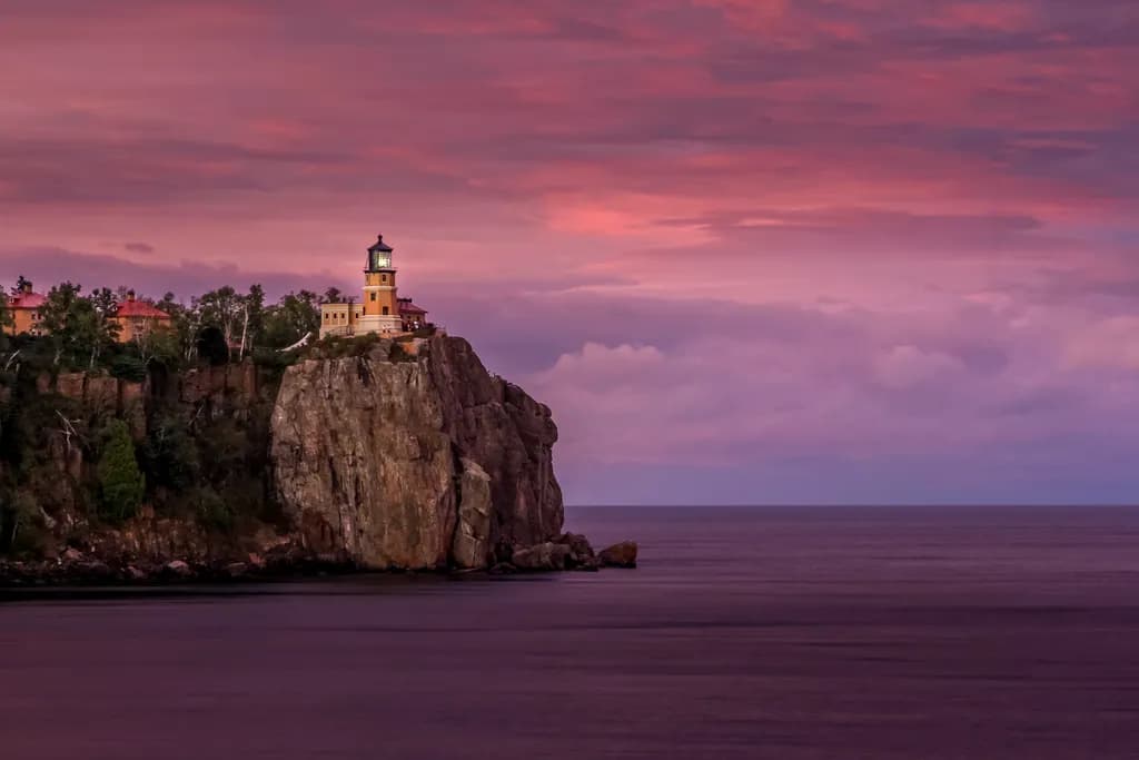 Twilight at Split Rock Lighthouse