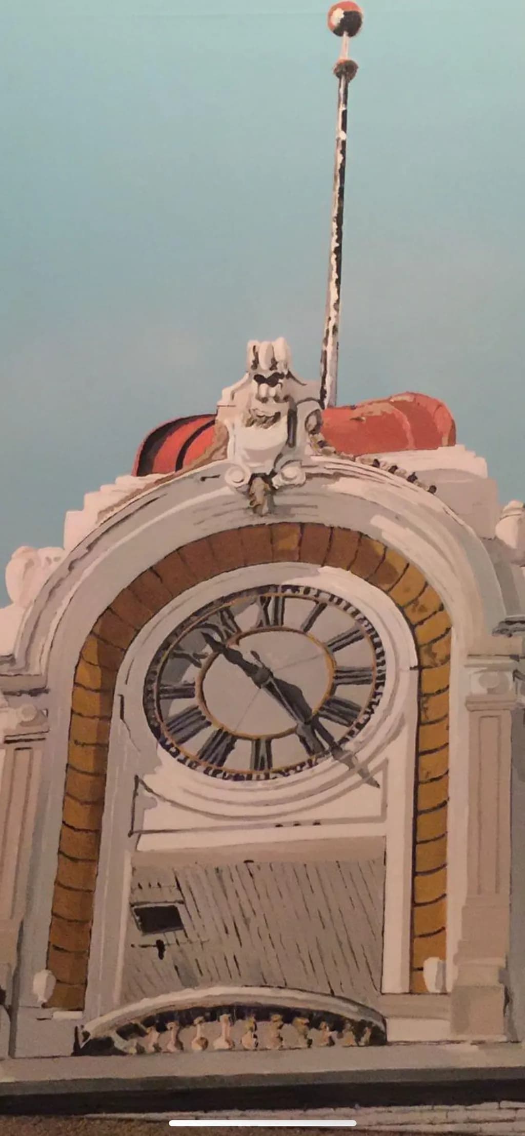 Timeless Elegance: The Majestic Clock Tower in Soft Hues