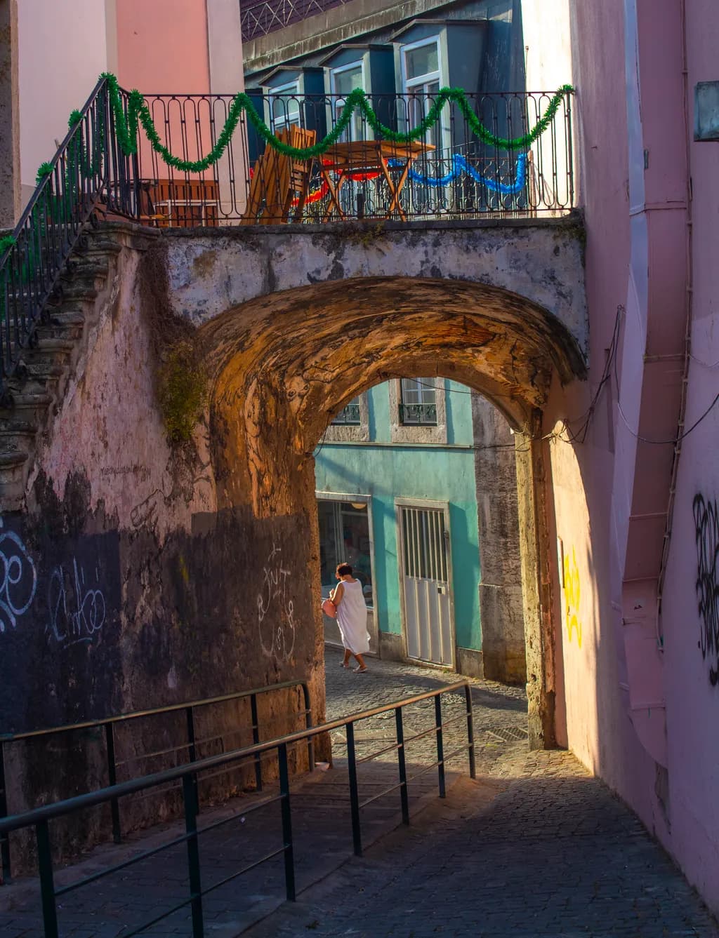 Pink Walkway, Portugal