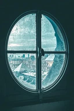Frosted Paris Window
