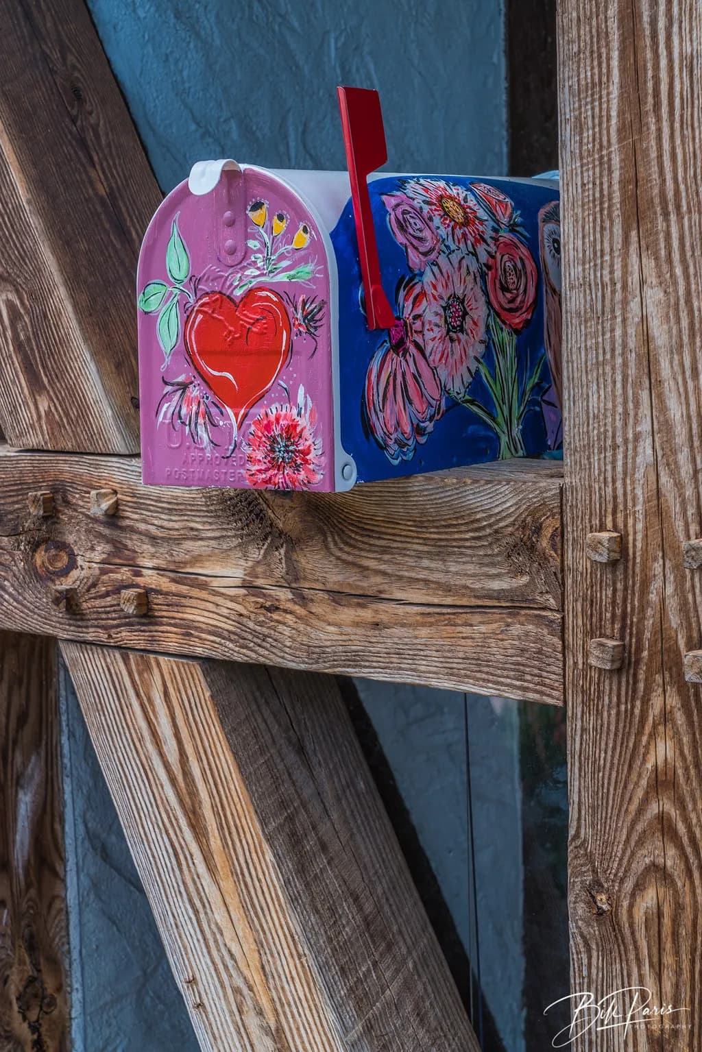 Colorful Heart Mailbox