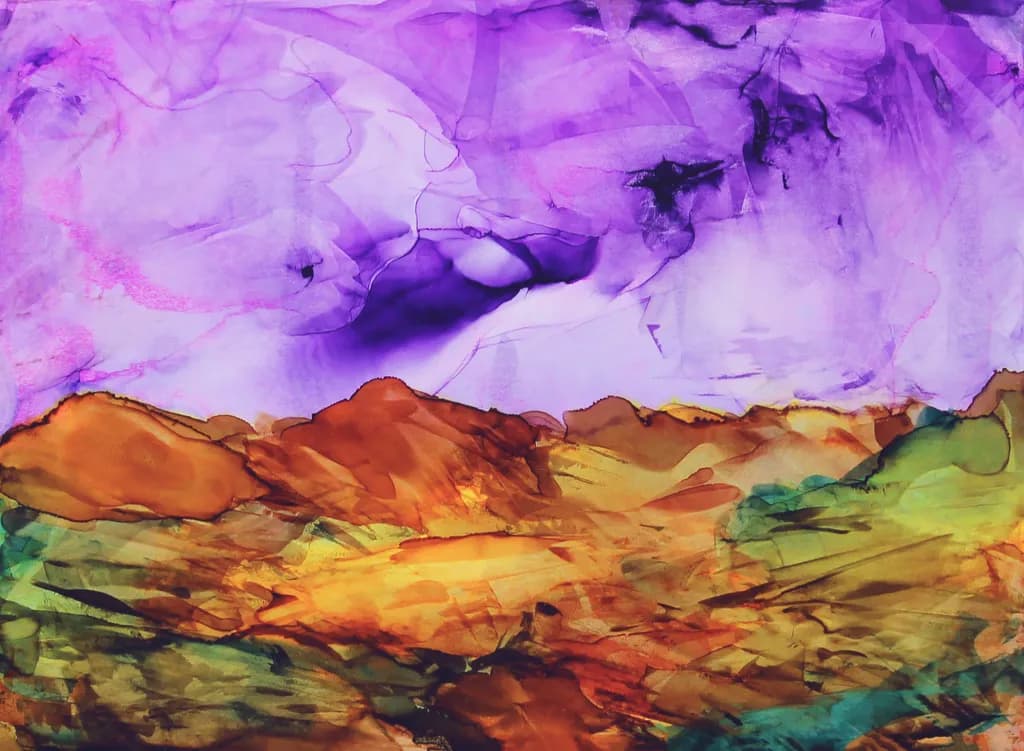 Vibrant Horizons: A Dance of Color in Abstract Landscapes