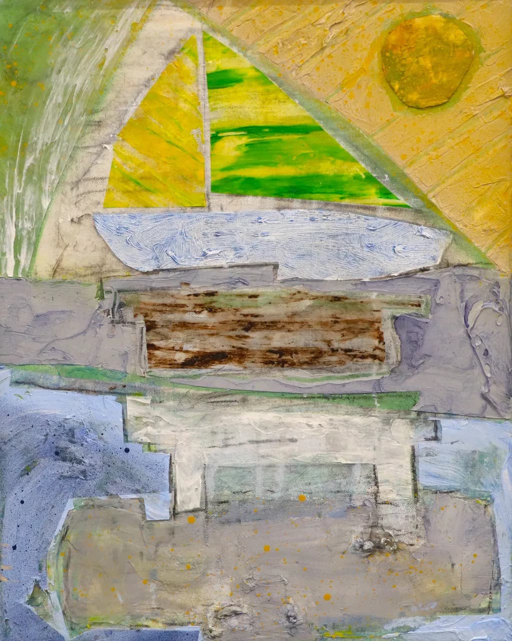 Sailing Through Light: An Abstract Journey of Color and Emotion