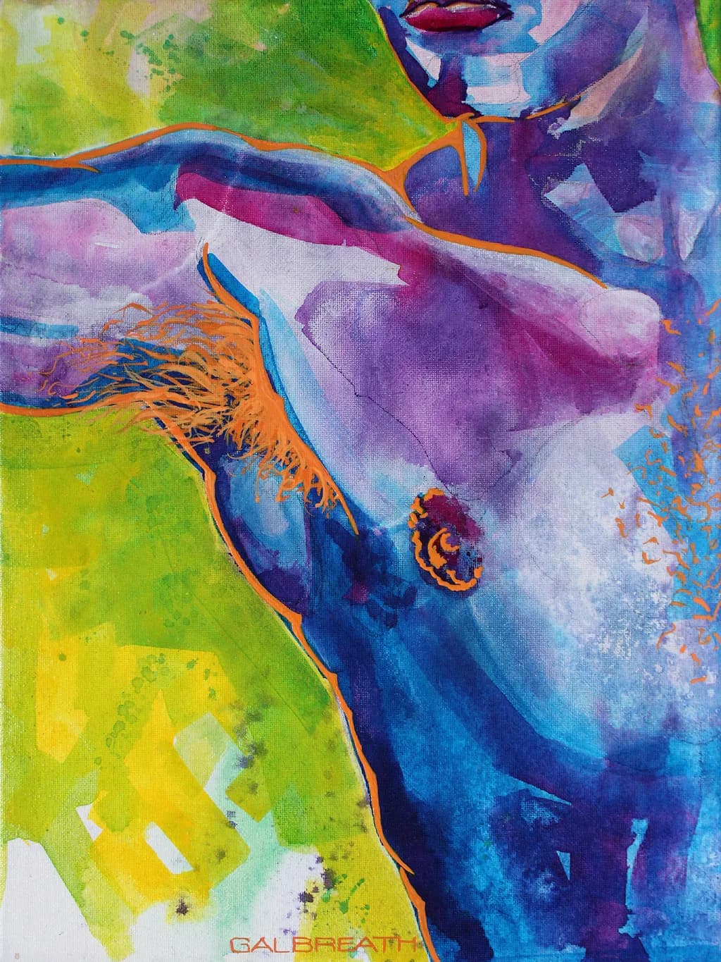 Vibrant Embrace: A Colorful Celebration of the Human Form