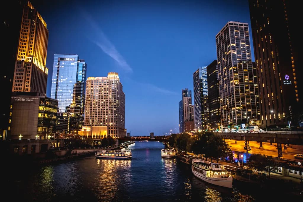 "Urban Night Reflections"