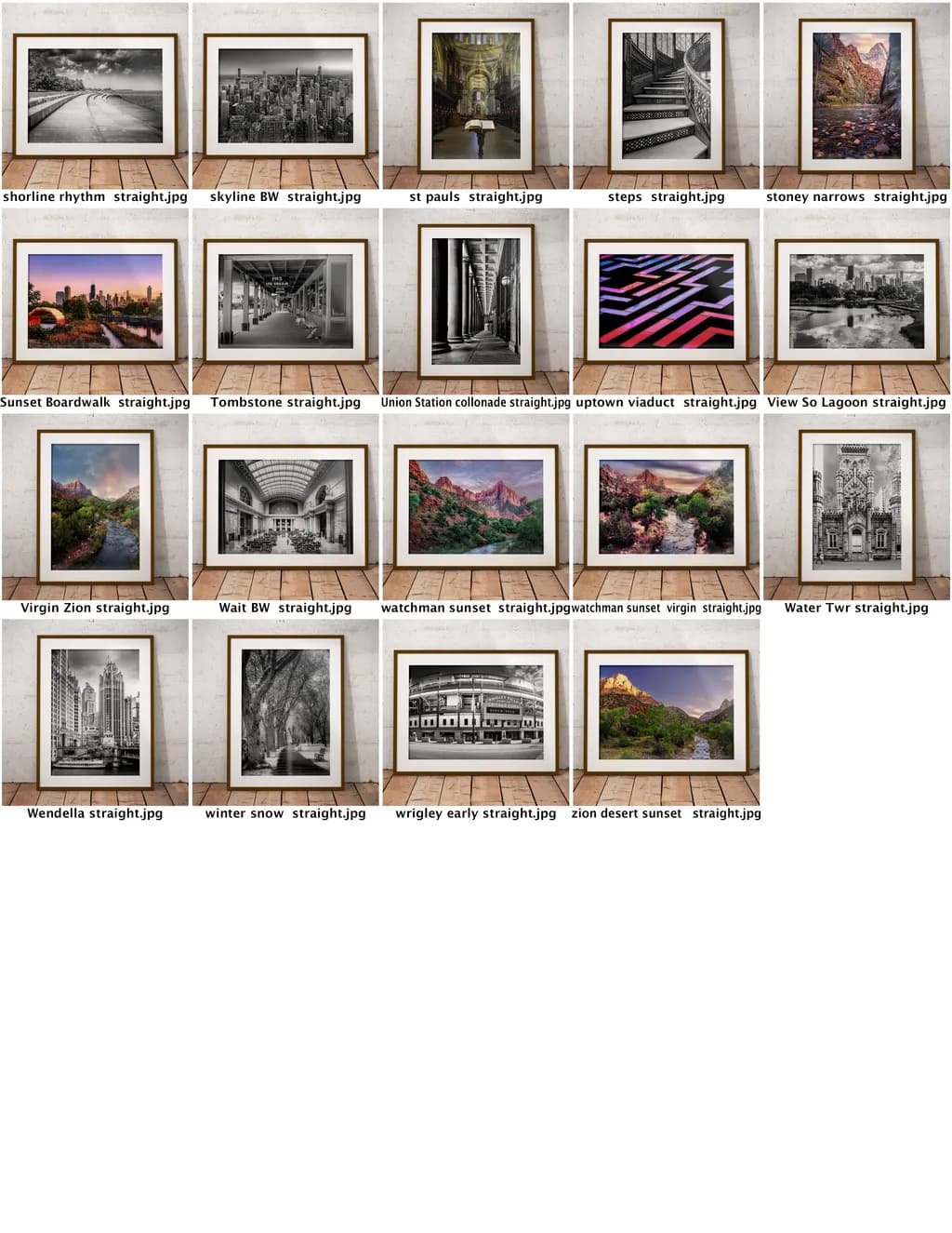 Contact Sheet 004 Fine Art Photography