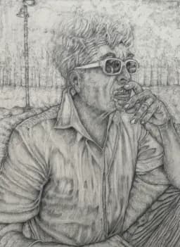 Thoughtful Man Outdoors