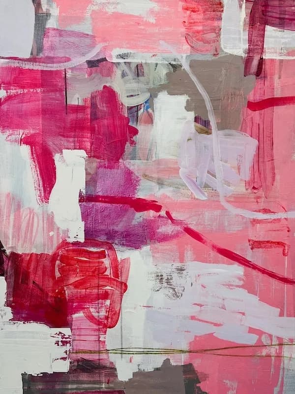 Whispers of Pink: An Abstract Journey Through Color and Emotion