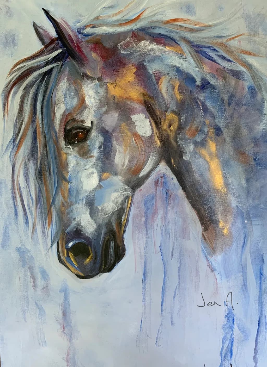 Majestic Equine Essence: A Vibrant Portrait of Grace and Strength