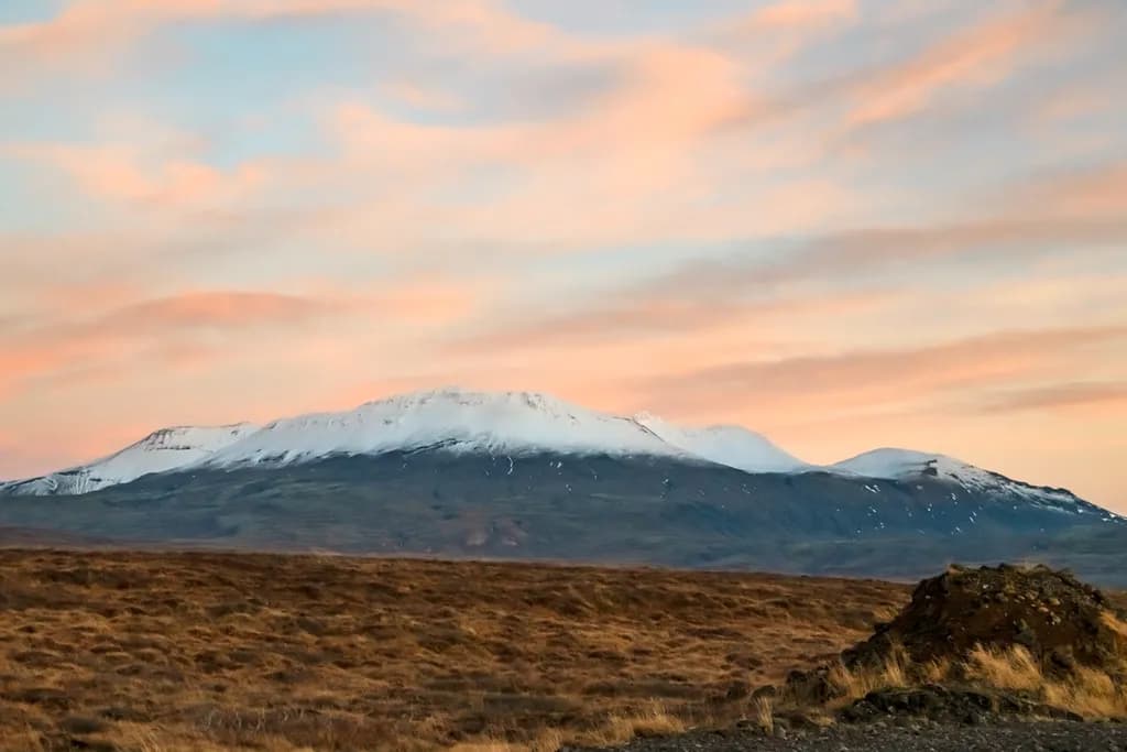 Snowy Iceland Evening