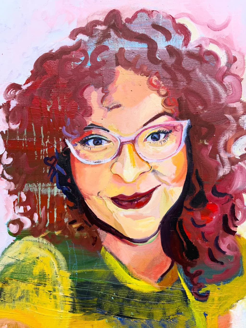 Bright Curly Portrait