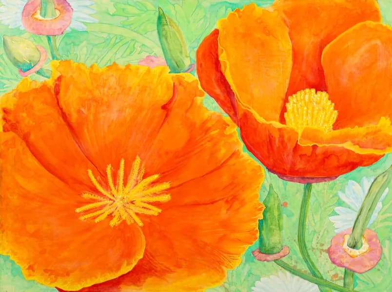 Vibrant Orange Blossoms: A Botanical Dance of Nature's Beauty