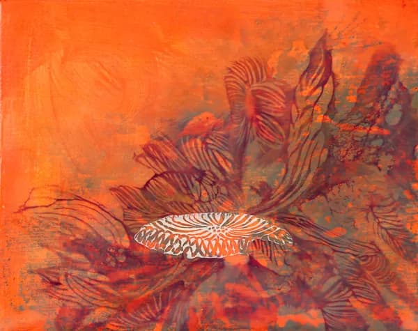 Whispers of the Orange Abyss: A Dance of Nature's Secrets