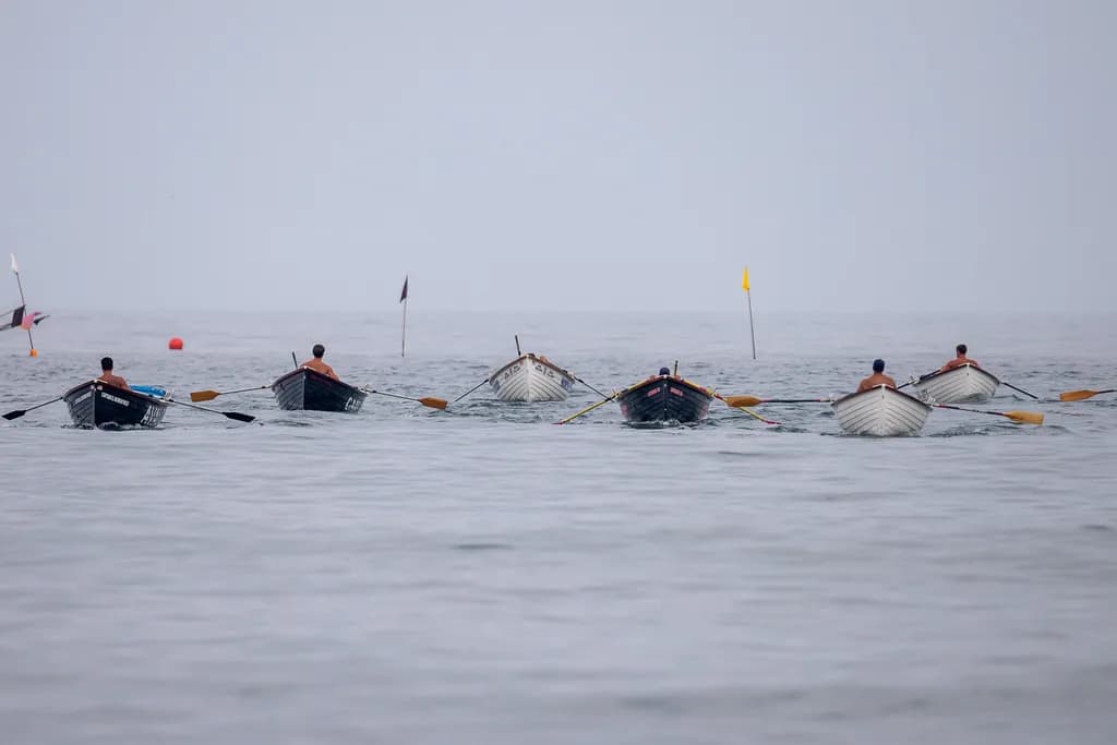Rowboats on Open Water