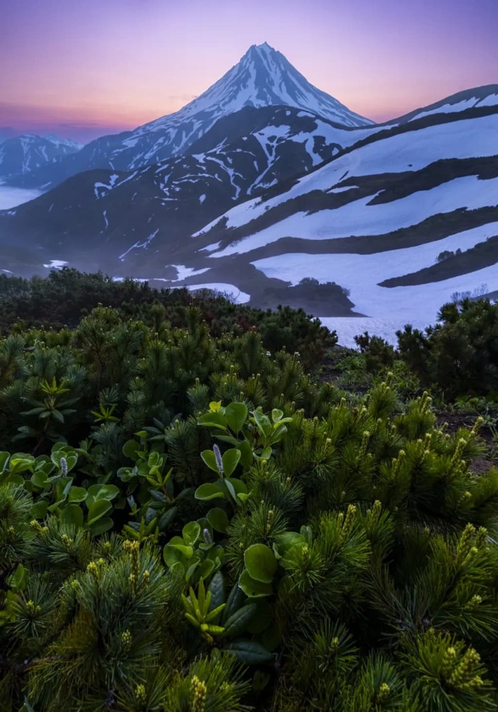 Russia Mountain Dusk