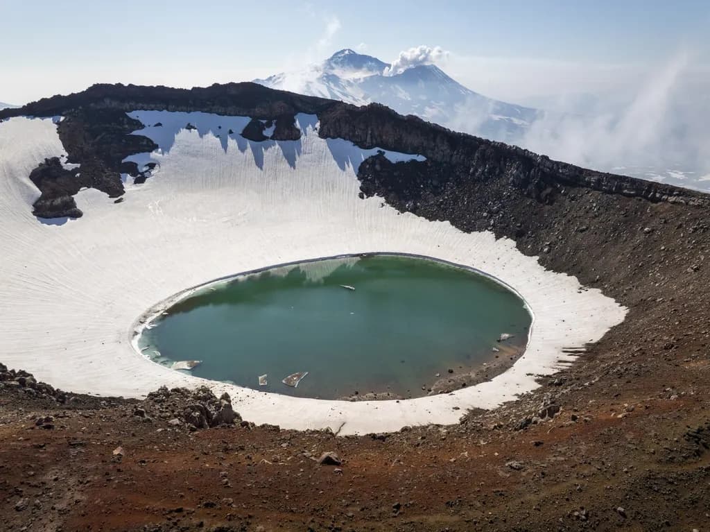 Russia’s Volcanic Crater Lake