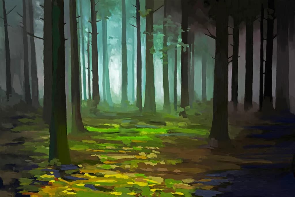 Foggy Forest Trail