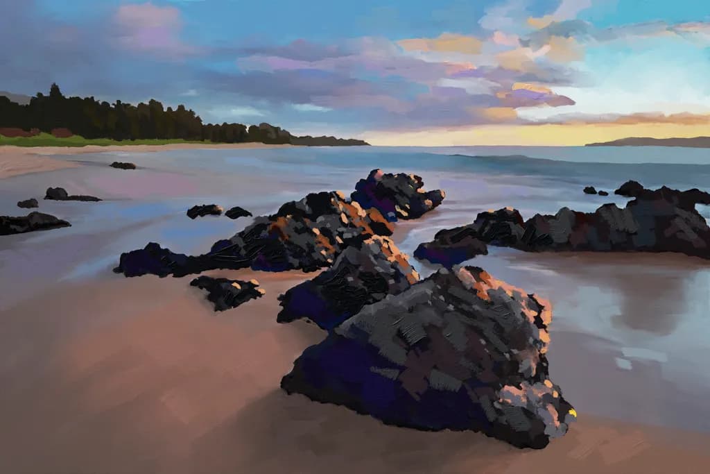 Rocky Beach Sunset