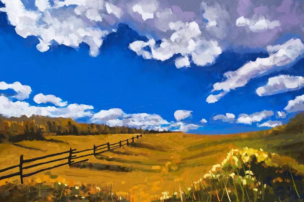 Fence Row Fall Colors